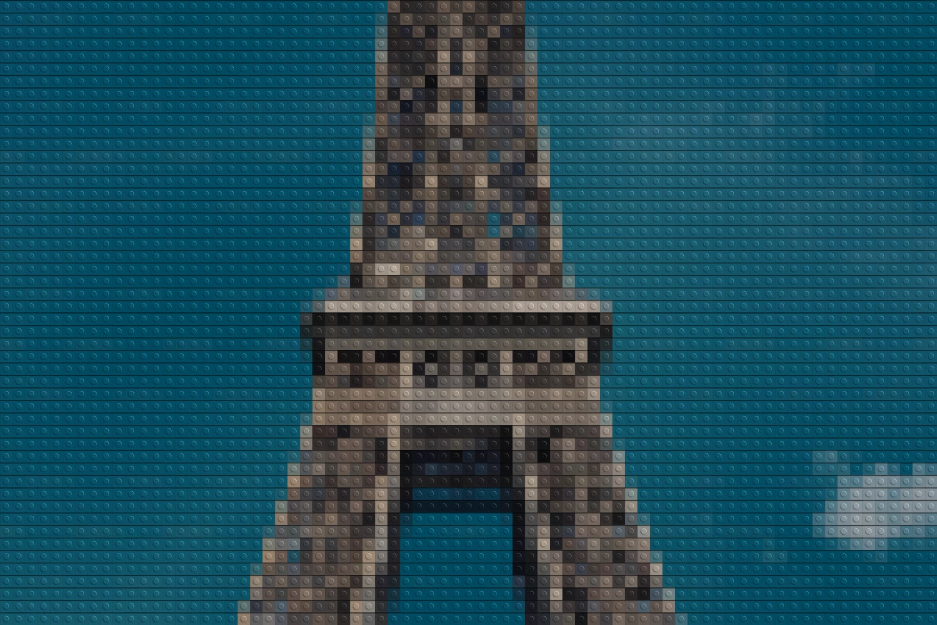 Detailed LEGO Brick Pattern