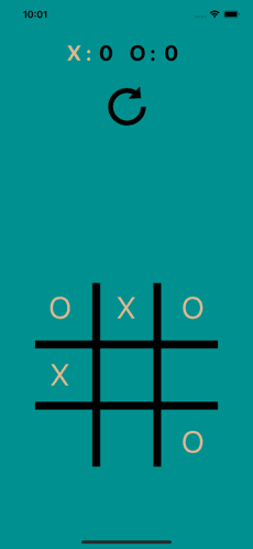 Tic Tac Toe game completion screen